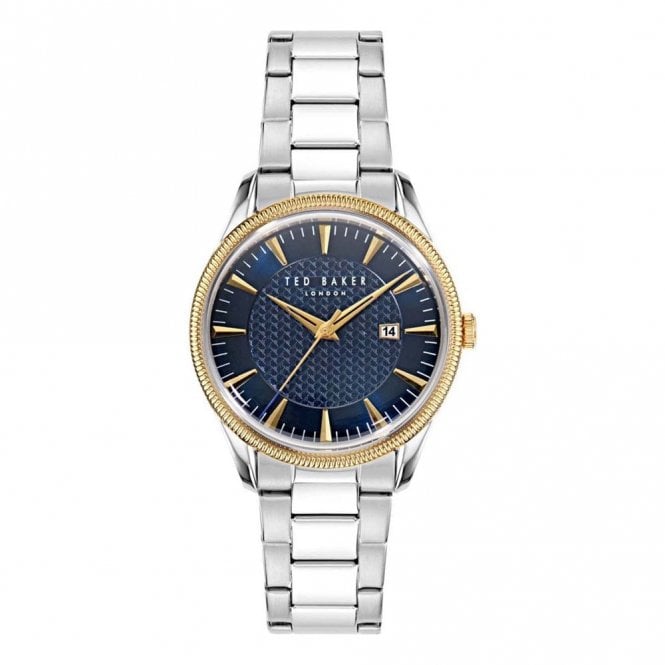 Ted Baker  Gents Leytonn Blue Dial Stainless Steel Watch