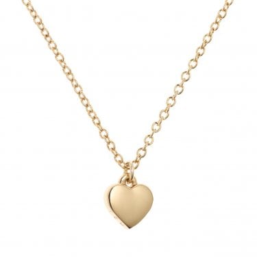 Ted Baker Hara Tiny Heart Gold Tone Necklace 0.8 x 0.7cm, 40-45cm