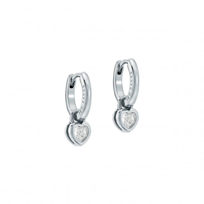 Ted Baker  Harper Mini Crystal Heart Huggie Drop Earrings 0.5 x 0.5 x 0.3cm