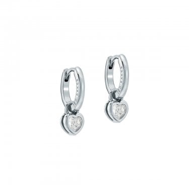 Ted Baker Harper Mini Crystal Heart Huggie Drop Earrings 0.5 x 0.5 x 0.3cm