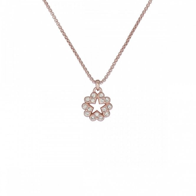 Ted Baker  Hayzzel Rose Gold Tone Heart Star CZ Necklace