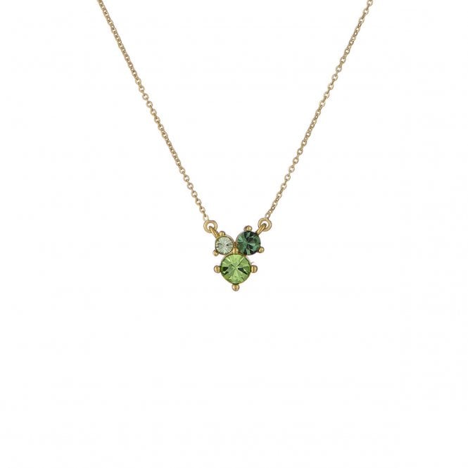 Ted Baker  Joyelle Jewel Cluster Green Gold Tone Necklace 1.2cm, 45cm