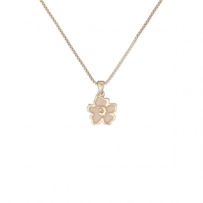 Ted Baker  Lilea Magnolia Lillifora Gold Tone Necklace 1.2 x 1.2cm, 40-45cm