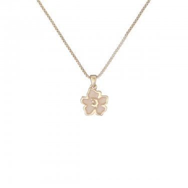 Ted Baker Lilea Magnolia Lillifora Gold Tone Necklace 1.2 x 1.2cm, 40-45cm