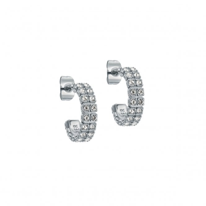 Ted Baker  Mellia Double Crystal Hoop Earrings 1.5cm