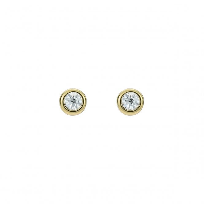 Ted Baker  Sinee Mini Crystal Gold Tone Stud Earrings 0.5cm