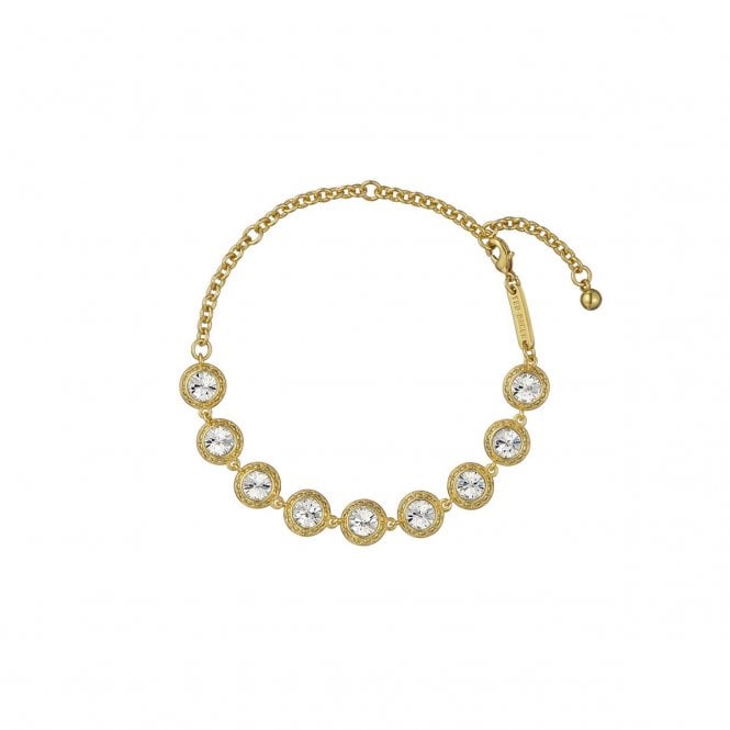 Ted Baker  Solace Solitaire Sparkle Crystal Gold Tone Bracelet 0.9 x 0.9cm, 22cm