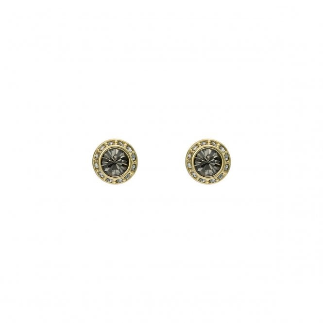 Ted Baker  Soletia Black Crystal Halo Stud Earrings 1 x 1cm