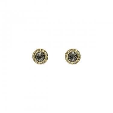 Ted Baker Soletia Black Crystal Halo Stud Earrings 1 x 1cm