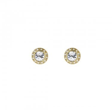 Ted Baker Soletia Crystal Halo Gold Tone Stud Earrings 1cm