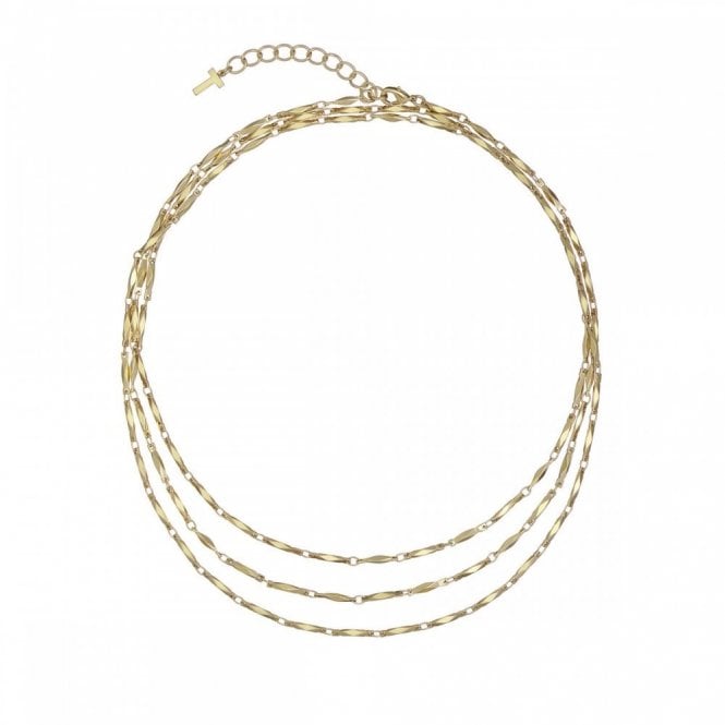 Ted Baker  Sparkia Sparkle Chain Gold Tone Wrap Necklace 45cm 