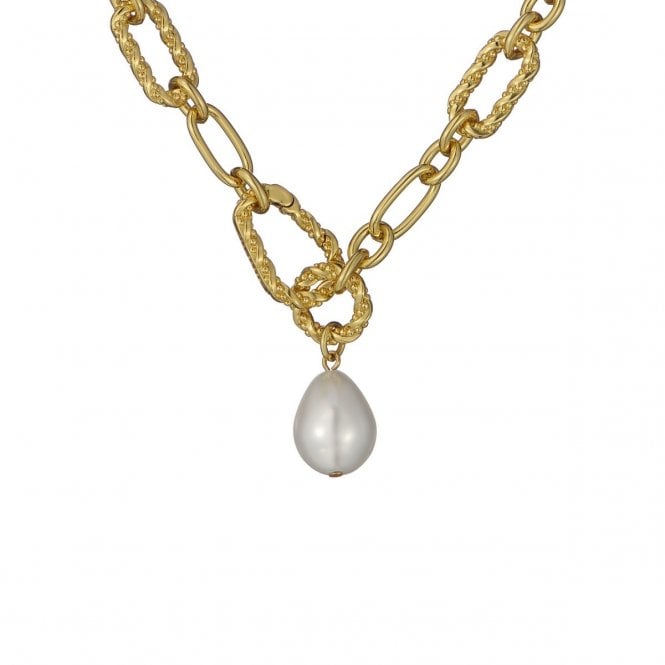 Ted Baker  Timora Twisted Pearl Gold Tone Necklace 45cm