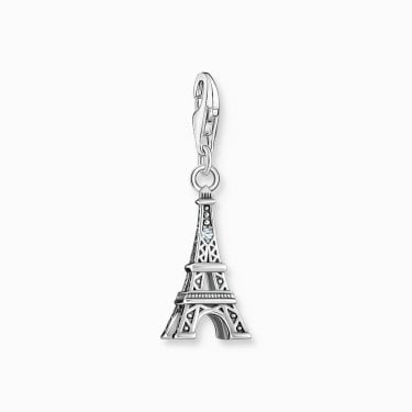 Thomas Sabo Blackened CZ Eiffel Tower Charm 3 x 0.9cm