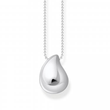 Thomas Sabo Bold Elegance Organic Shape Drop Necklace 2.2 x 1.6cm, 45-50cm