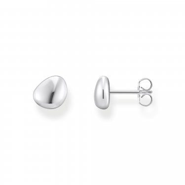 Thomas Sabo Bold Elegance Organic Shape Stud Earrings 0.8 x 0.7cm