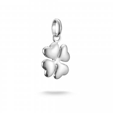 Thomas Sabo Charm Club Connect 3D Lucky Clover Charm Pendant 2.2 x 1.3cm