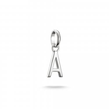 Thomas Sabo Charm Club Connect A Initial Charm Pendant 1.8 x 0.7cm 
