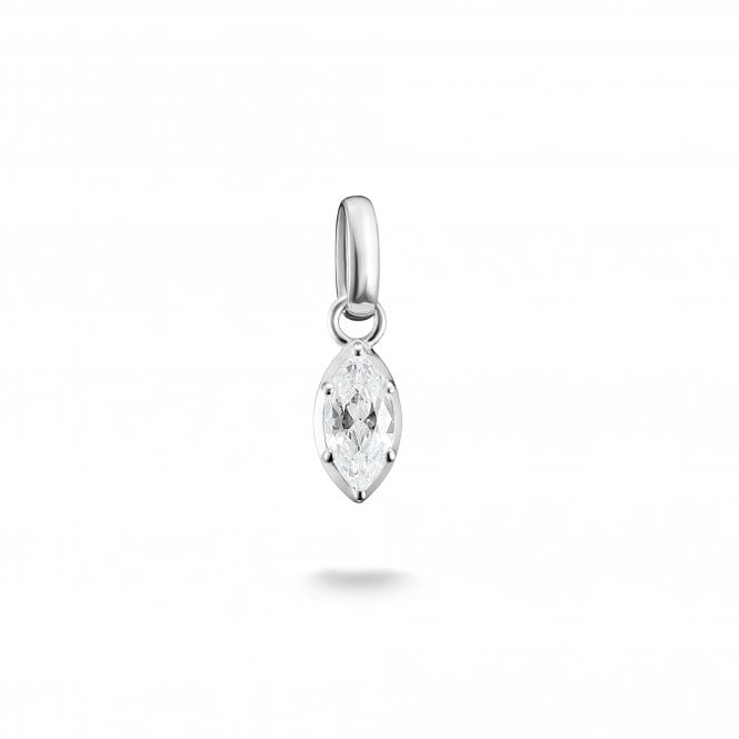 Thomas Sabo  Charm Club Connect April Birthstone Charm 1.75 x 0.5cm