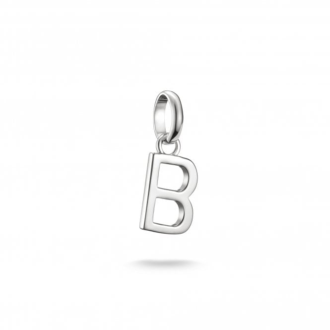 Thomas Sabo  Charm Club Connect B Initial Charm Pendant 1.8 x 0.7cm 