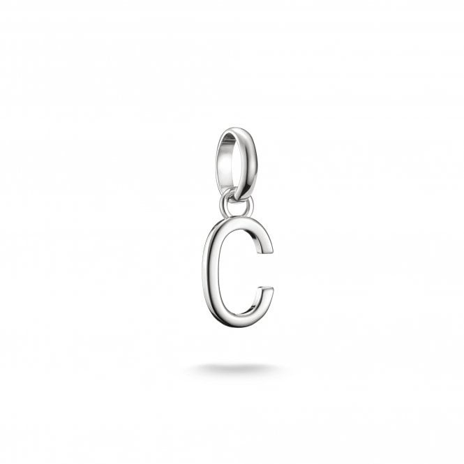 Thomas Sabo  Charm Club Connect C Initial Charm Pendant 1.8 x 0.7cm 