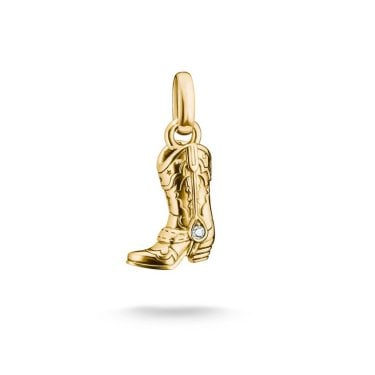 Thomas Sabo Charm Club Connect Cowboy Boot Charm CZ Charm 2.1 x 1.0cm