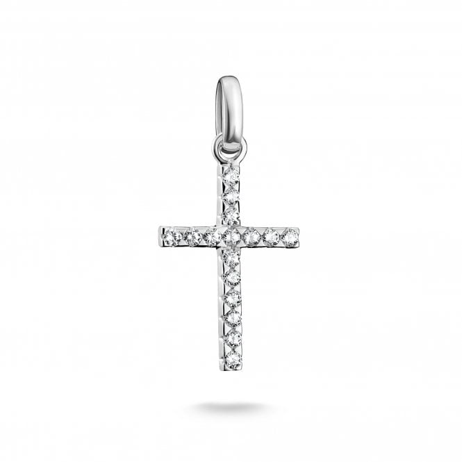 Thomas Sabo  Charm Club Connect CZ Cross Charm Pendant 2.7 x 1.3cm 