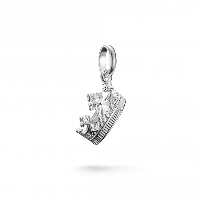 Thomas Sabo  Charm Club Connect CZ Crown Charm Pendant 1.9 x 1.3cm