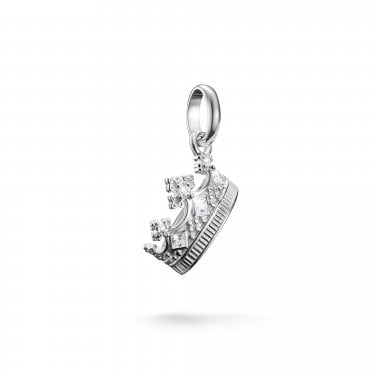 Thomas Sabo Charm Club Connect CZ Crown Charm Pendant 1.9 x 1.3cm