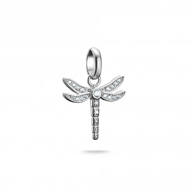 Thomas Sabo  Charm Club Connect CZ Dragonfly Charm Pendant 2 x 1.5cm