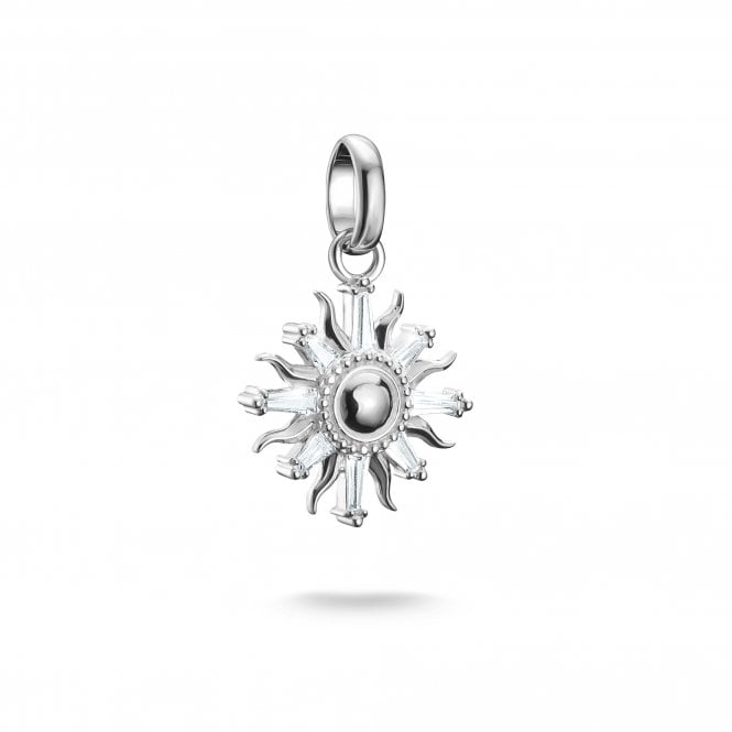 Thomas Sabo  Charm Club Connect CZ Sun Charm Pendant 2.2 x 1.4cm