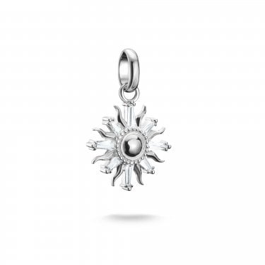 Thomas Sabo Charm Club Connect CZ Sun Charm Pendant 2.2 x 1.4cm