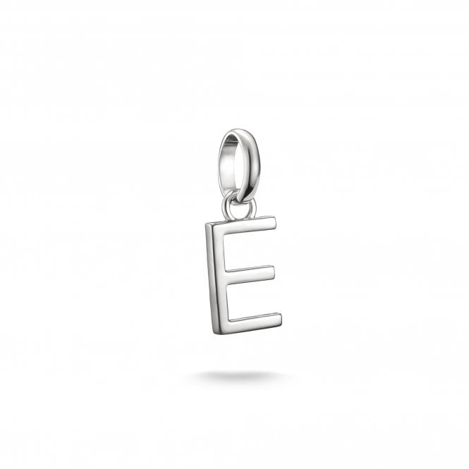 Thomas Sabo  Charm Club Connect E Initial Charm Pendant 1.8 x 0.7cm 