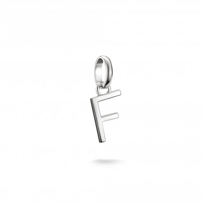 Thomas Sabo  Charm Club Connect F Initial Charm Pendant 1.8 x 0.7cm 