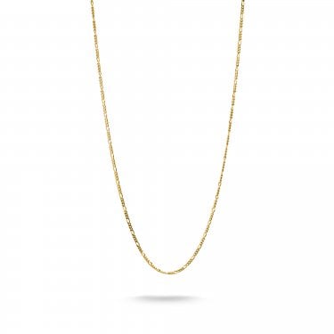 Thomas Sabo Charm Club Connect Figaro Design Gold Tone Necklace 0.14cm, 40-45cm 