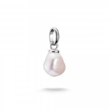 Thomas Sabo Charm Club Connect Freshwater Pearl Charm Pendant 1.9 x 0.9cm