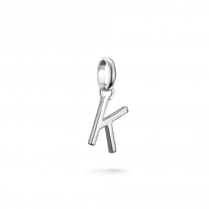 Thomas Sabo  Charm Club Connect K Initial Charm Pendant 1.8 x 0.7cm
