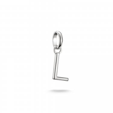 Thomas Sabo Charm Club Connect L Initial Charm Pendant 1.8 x 0.7cm