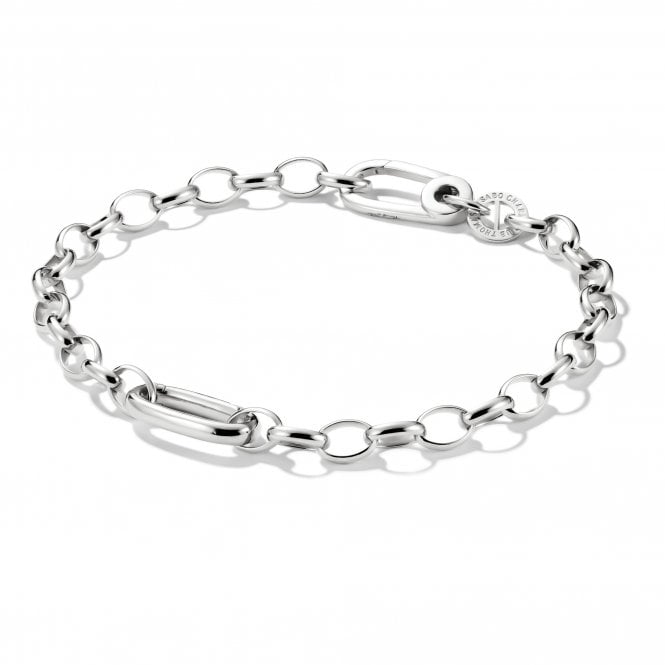 Thomas Sabo  Charm Club Connect Oval Link Charm Bracelet 0.8 x 1.6cm, 19cm
