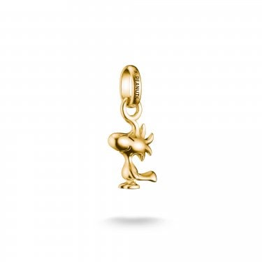 Thomas Sabo Charm Club Connect Peanuts Gold Tone Woodstock Charm 1.9 x 0.8cm