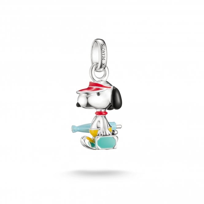 Thomas Sabo  Charm Club Connect Peanuts Snoopy with Suitcase Charm 2.3 x 1.4cm