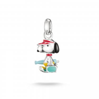 Thomas Sabo Charm Club Connect Peanuts Snoopy with Suitcase Charm 2.3 x 1.4cm