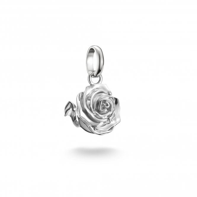 Thomas Sabo  Charm Club Connect Rose Blossom Charm Pendant 1.8 x 1.1cm