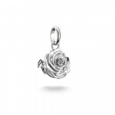 Thomas Sabo Charm Club Connect Rose Blossom Charm Pendant 1.8 x 1.1cm