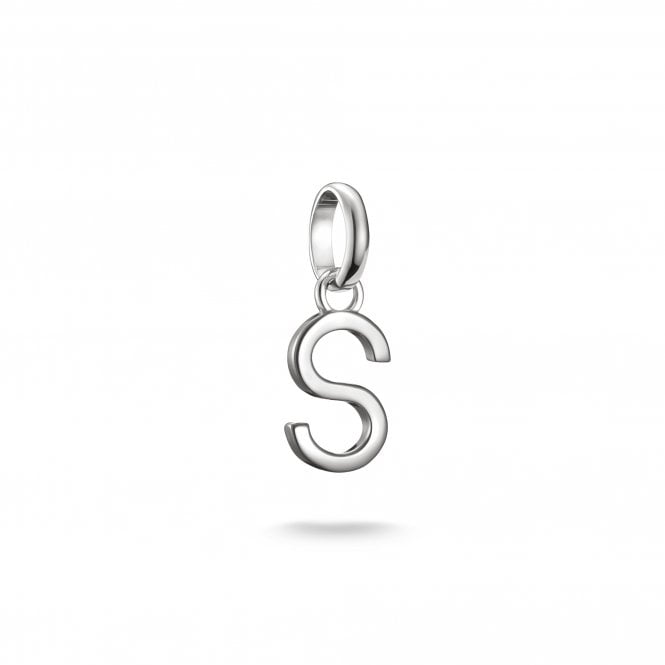 Thomas Sabo  Charm Club Connect S Initial Charm Pendant 1.8 x 0.7cm