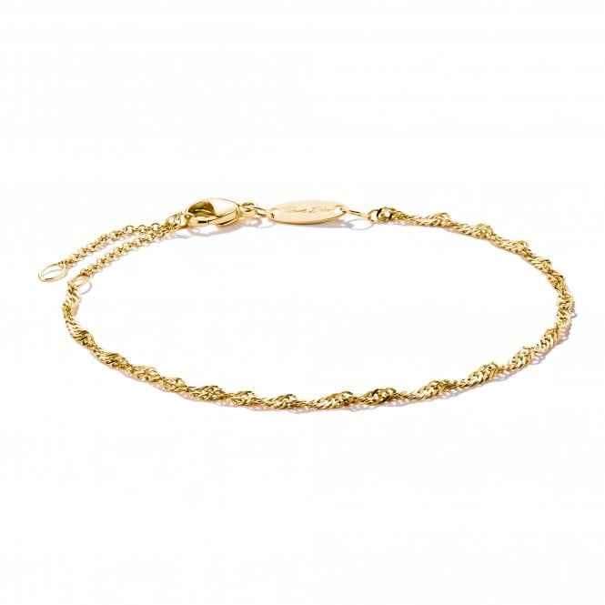 Thomas Sabo  Charm Club Connect  Singapore Design Gold Tone Bracelet 0.17cm, 16-19cm