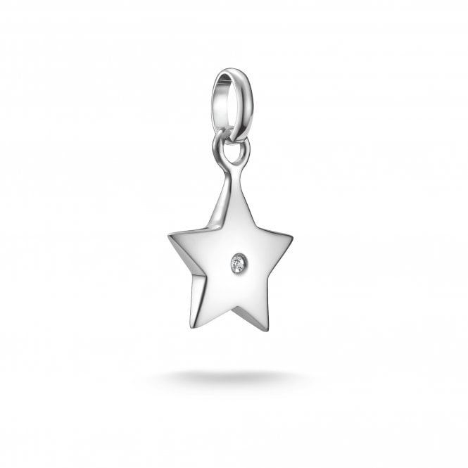 Thomas Sabo  Charm Club Connect Star with CZ Charm Pendant 2.2 x 1.4cm