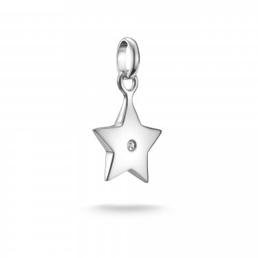 Thomas Sabo Charm Club Connect Star with CZ Charm Pendant 2.2 x 1.4cm