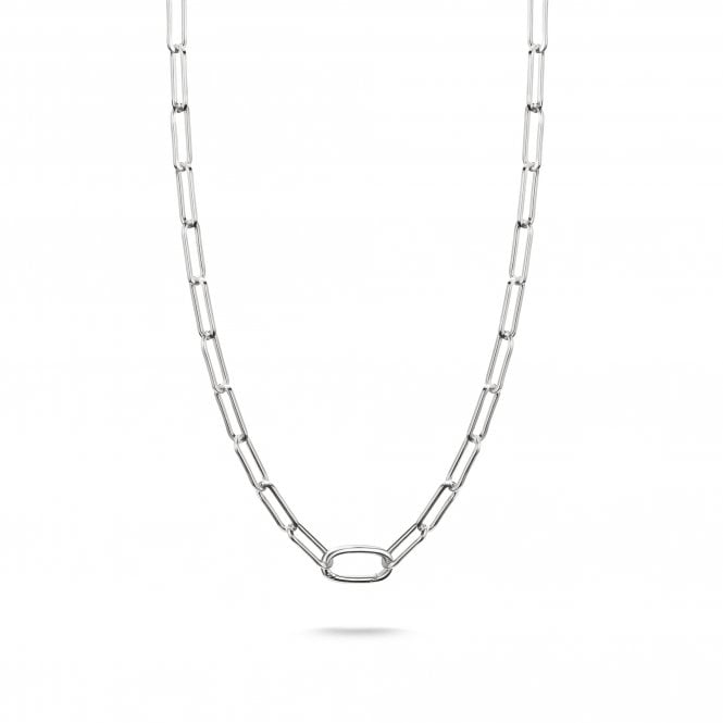 Thomas Sabo  Charm Club Connect Wide Oval Link Charm Necklace 0.8 x 1.6cm, 50cm