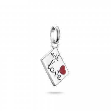 Thomas Sabo Charm Club Connect With Love Letter Charm Pendant 1.8 x 0.9cm
