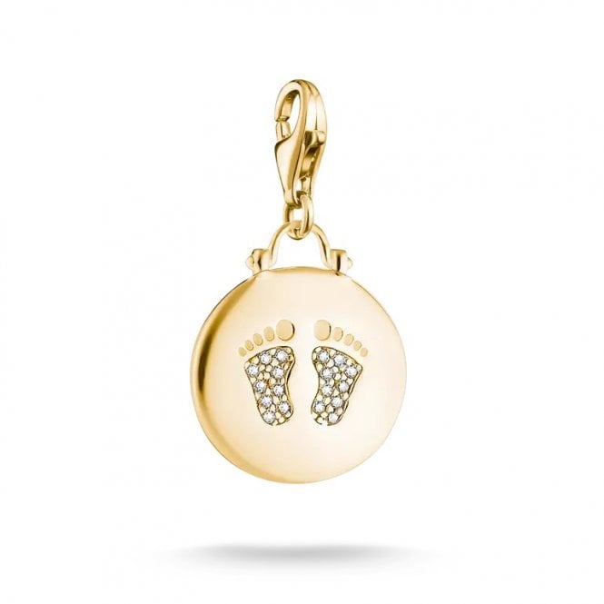Thomas Sabo  Charm Club Original CZ Baby Feet Charm 2.7 x 1.4cm